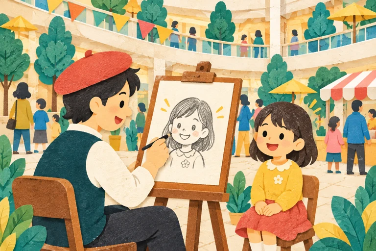 似顔絵のイメージイラスト