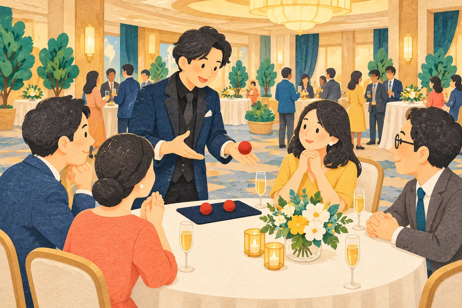 テーブルマジック・巡回マジックを検討するためのイメージイラスト